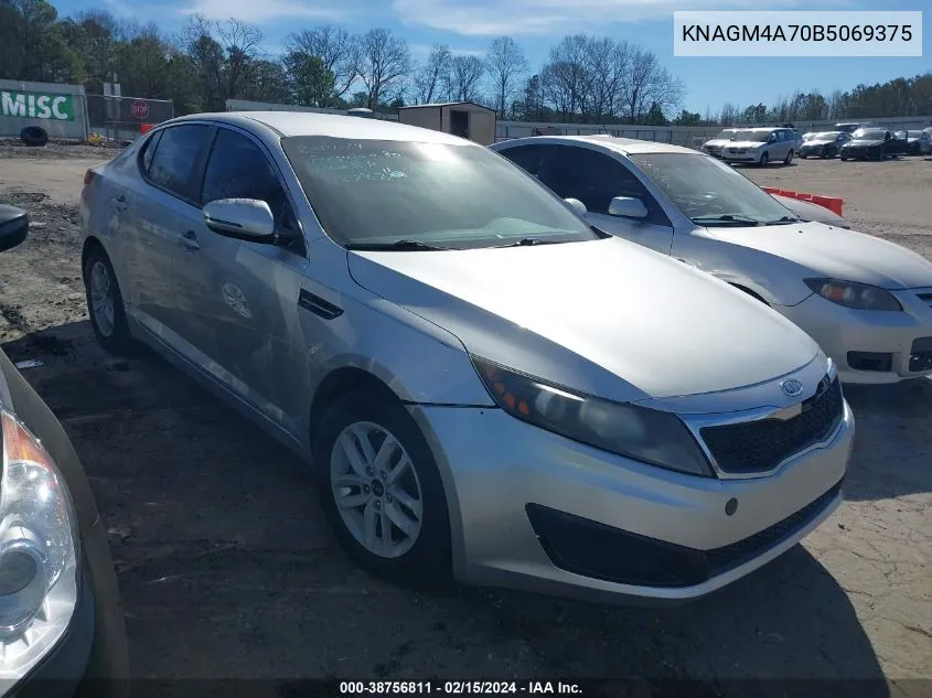 2011 Kia Optima Lx VIN: KNAGM4A70B5069375 Lot: 38756811