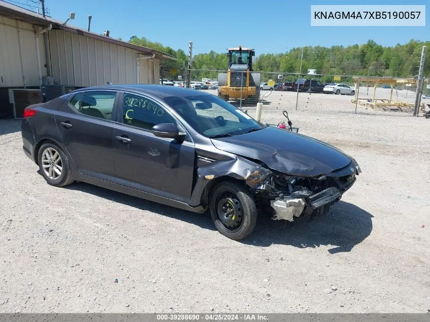 2011 Kia Optima Lx VIN: KNAGM4A7XB5190057 Lot: 39288690