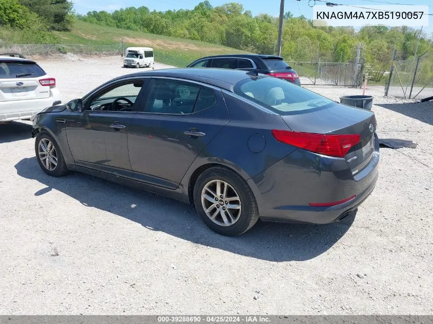 KNAGM4A7XB5190057 2011 Kia Optima Lx