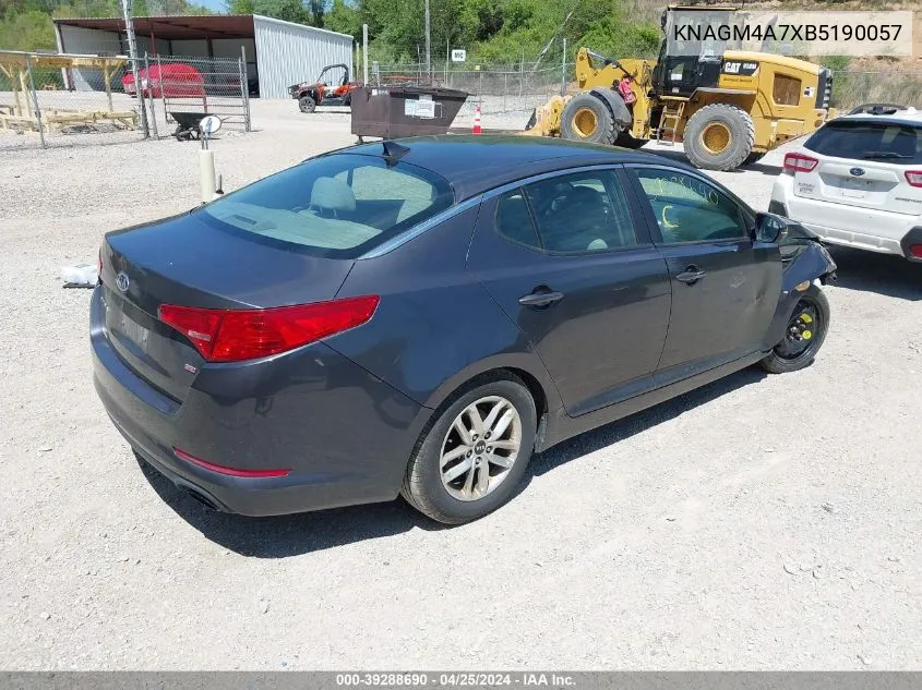 2011 Kia Optima Lx VIN: KNAGM4A7XB5190057 Lot: 39288690