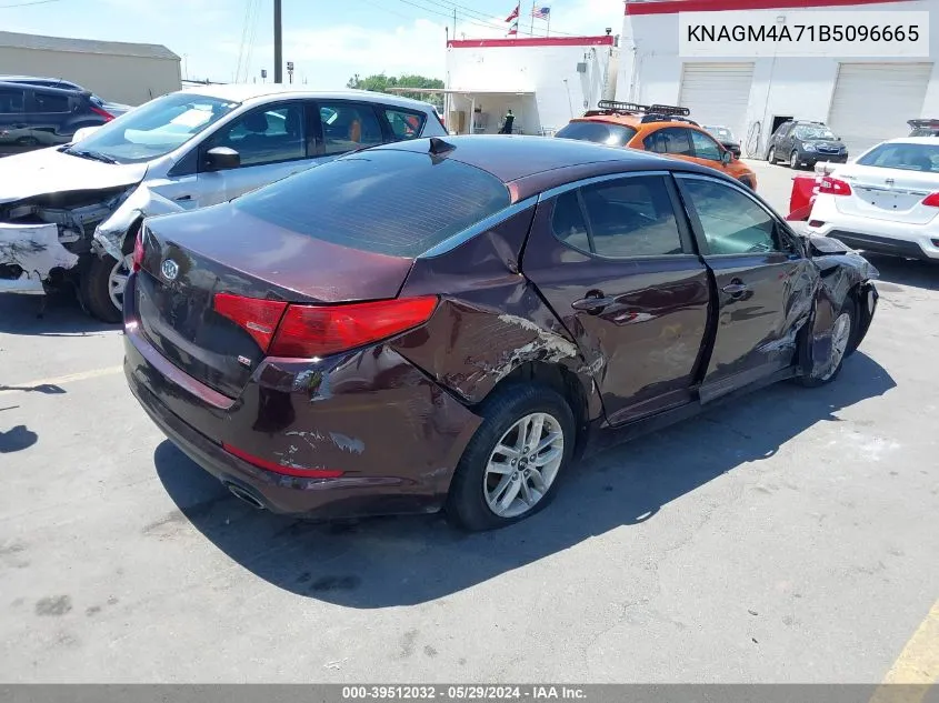 2011 Kia Optima Lx VIN: KNAGM4A71B5096665 Lot: 39512032