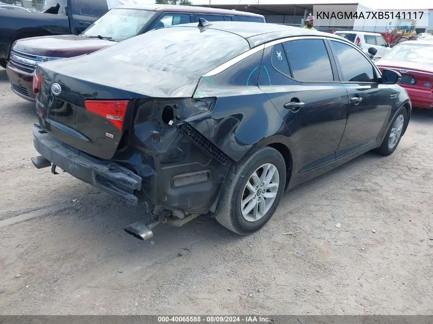 2011 Kia Optima Lx VIN: KNAGM4A7XB5141117 Lot: 40065585