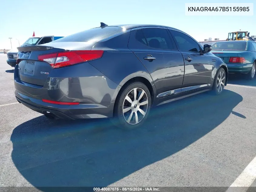 KNAGR4A67B5155985 2011 Kia Optima Sx