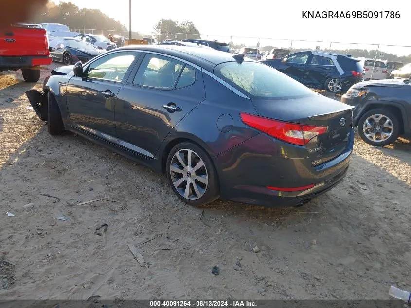 2011 Kia Optima Sx VIN: KNAGR4A69B5091786 Lot: 40091264