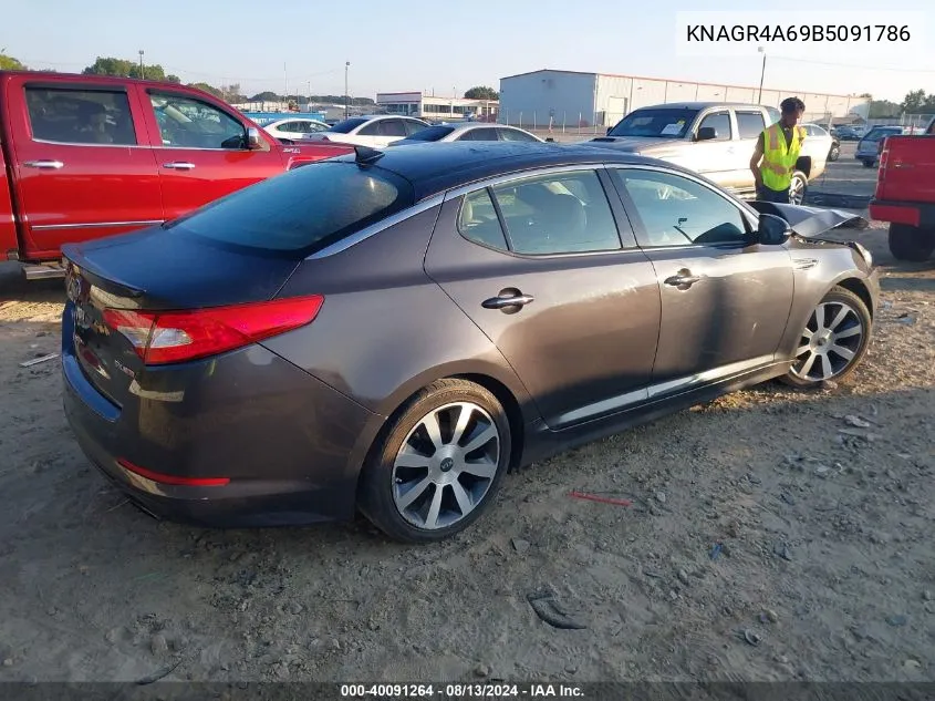 2011 Kia Optima Sx VIN: KNAGR4A69B5091786 Lot: 40091264