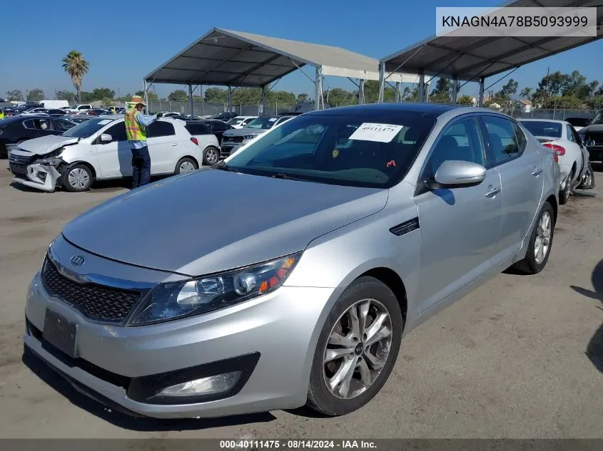 2011 Kia Optima Ex VIN: KNAGN4A78B5093999 Lot: 40111475