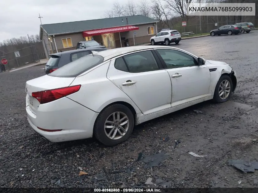 2011 Kia Optima Lx VIN: KNAGM4A76B5099903 Lot: 40142460