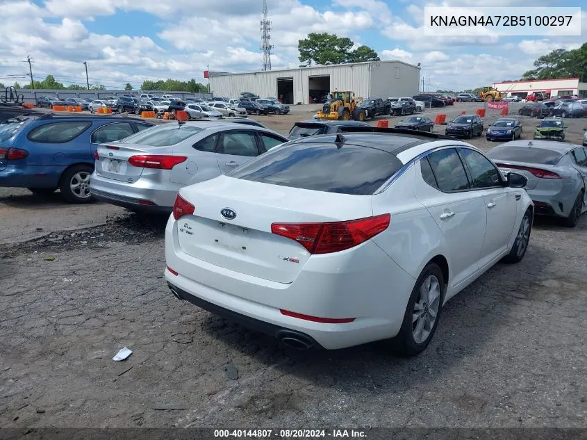 2011 Kia Optima Ex VIN: KNAGN4A72B5100297 Lot: 40144807