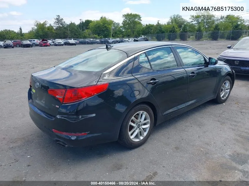 KNAGM4A76B5175300 2011 Kia Optima Lx