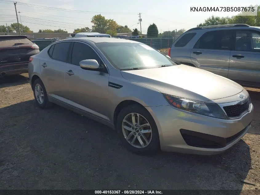 2011 Kia Optima Lx VIN: KNAGM4A73B5087675 Lot: 40153367