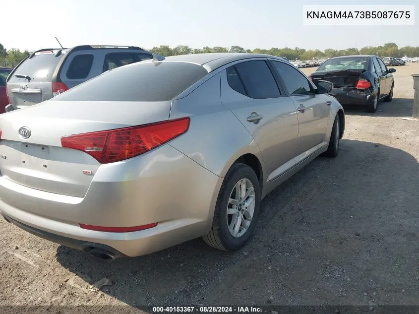 2011 Kia Optima Lx VIN: KNAGM4A73B5087675 Lot: 40153367