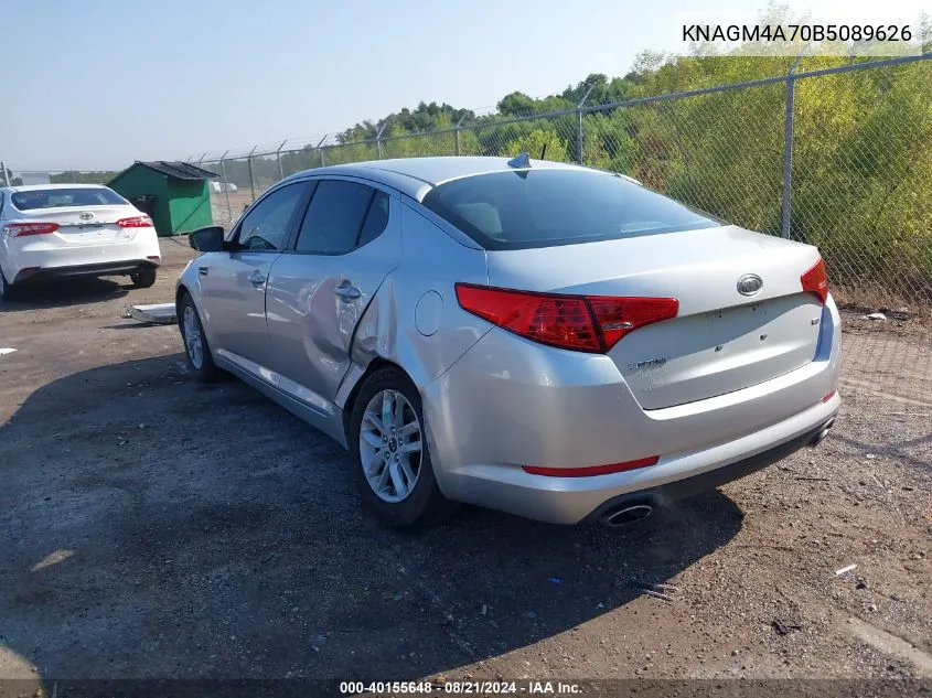 2011 Kia Optima Lx VIN: KNAGM4A70B5089626 Lot: 40155648