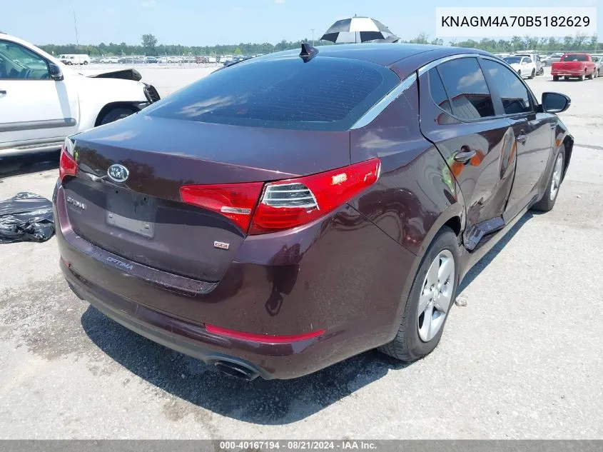 KNAGM4A70B5182629 2011 Kia Optima Lx