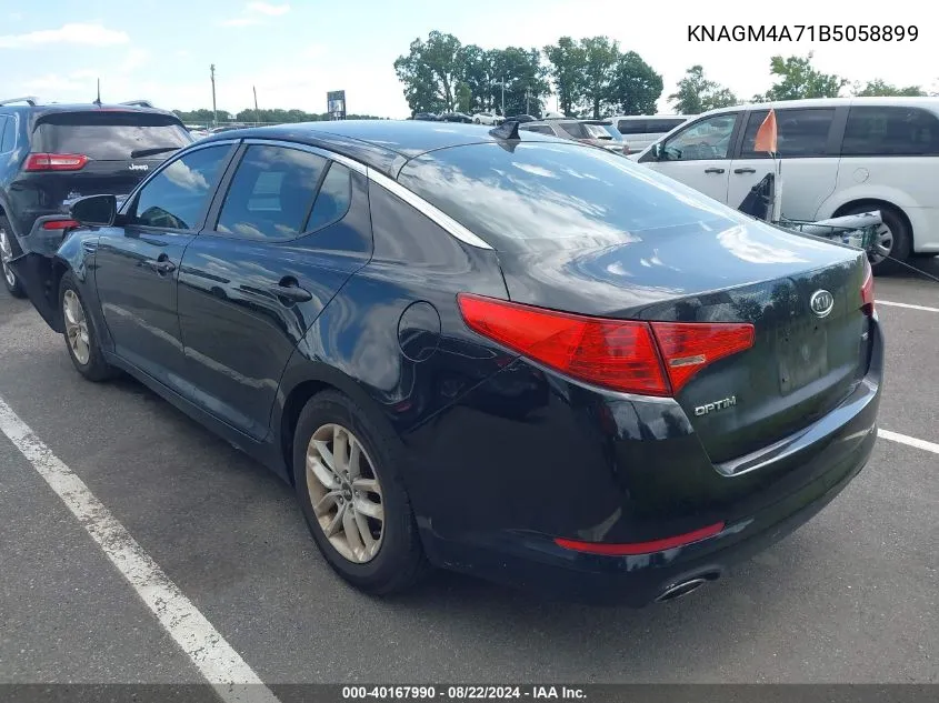 2011 Kia Optima Lx VIN: KNAGM4A71B5058899 Lot: 40167990