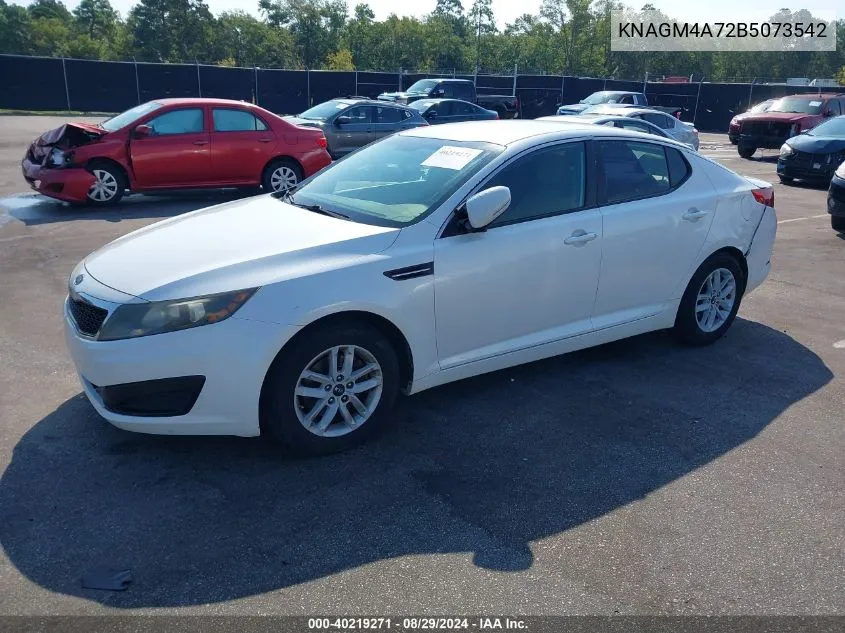 2011 Kia Optima Lx VIN: KNAGM4A72B5073542 Lot: 40219271