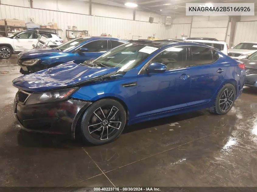 KNAGR4A62B5166926 2011 Kia Optima Sx