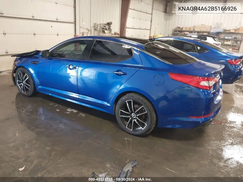 KNAGR4A62B5166926 2011 Kia Optima Sx