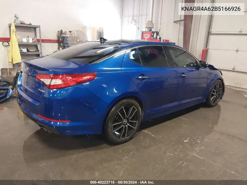 KNAGR4A62B5166926 2011 Kia Optima Sx