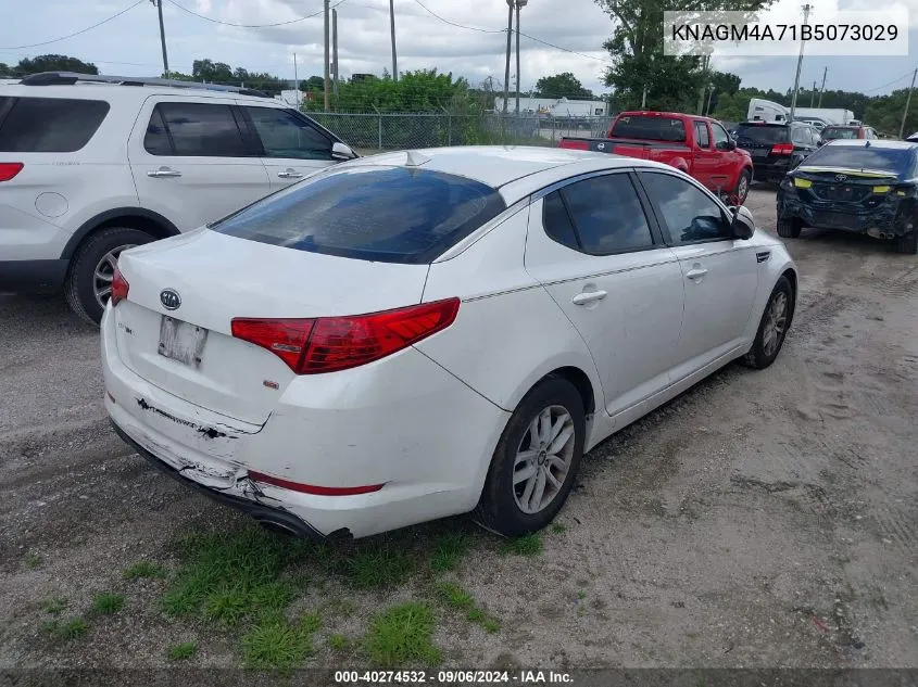 2011 Kia Optima Lx VIN: KNAGM4A71B5073029 Lot: 40274532