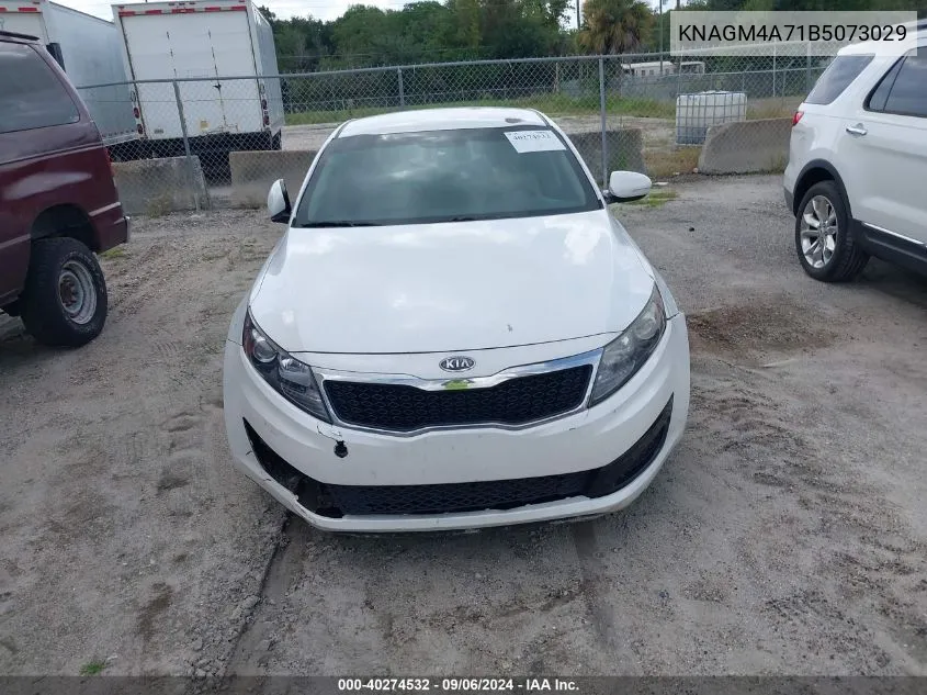 2011 Kia Optima Lx VIN: KNAGM4A71B5073029 Lot: 40274532