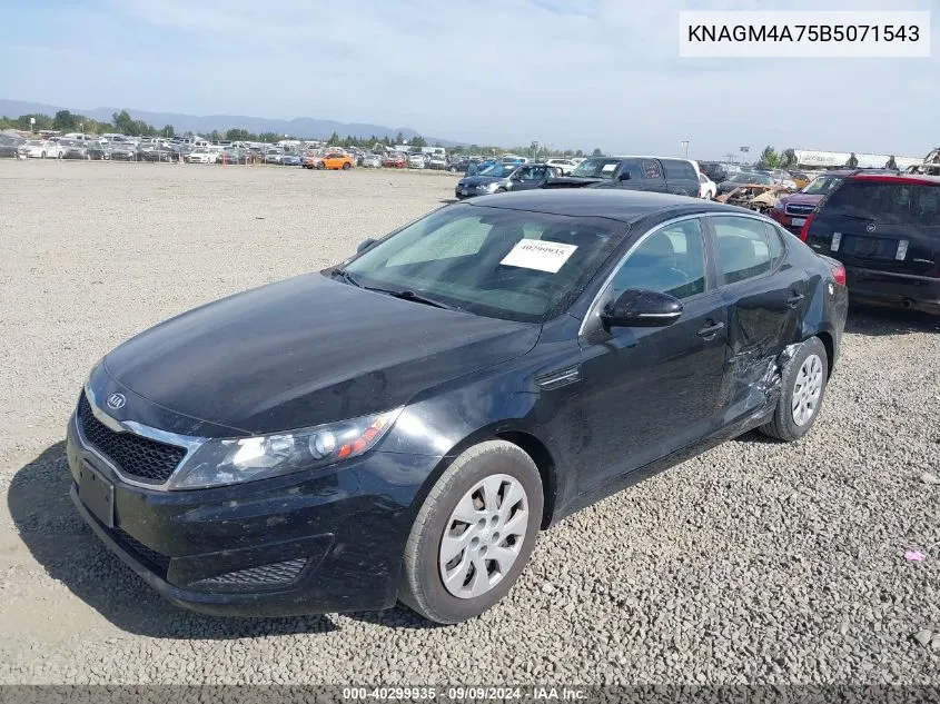 2011 Kia Optima Lx VIN: KNAGM4A75B5071543 Lot: 40299935