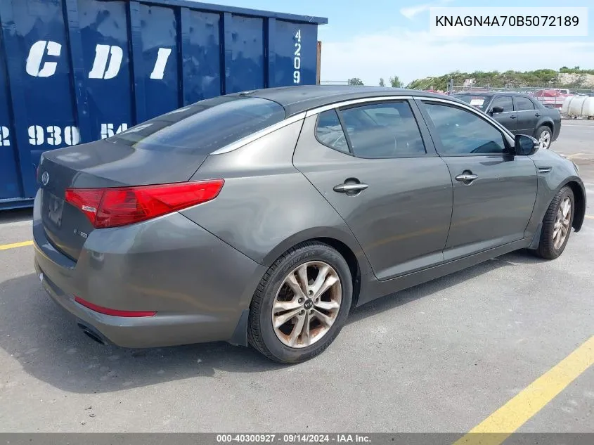 KNAGN4A70B5072189 2011 Kia Optima Ex