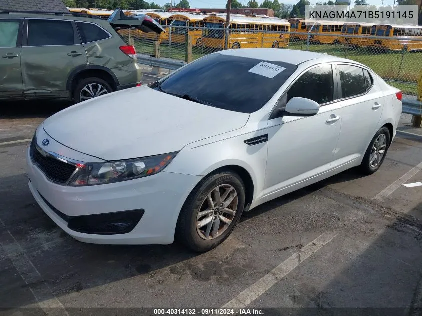 KNAGM4A71B5191145 2011 Kia Optima Lx