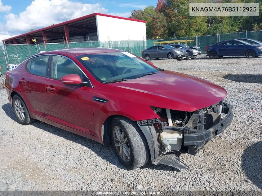 KNAGM4A76B5112925 2011 Kia Optima Lx