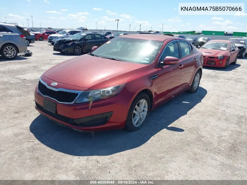 2011 Kia Optima Lx VIN: KNAGM4A75B5070666 Lot: 40354048