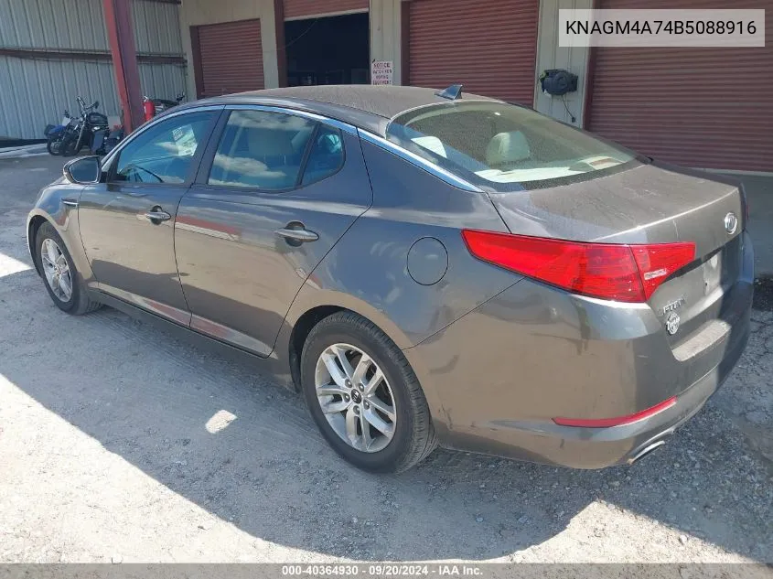 2011 Kia Optima Lx VIN: KNAGM4A74B5088916 Lot: 40364930