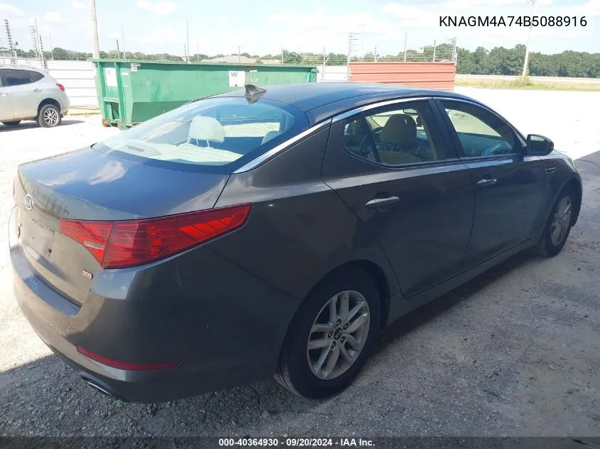 KNAGM4A74B5088916 2011 Kia Optima Lx