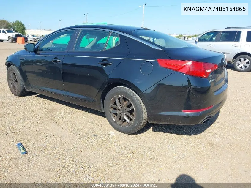 KNAGM4A74B5154865 2011 Kia Optima Lx