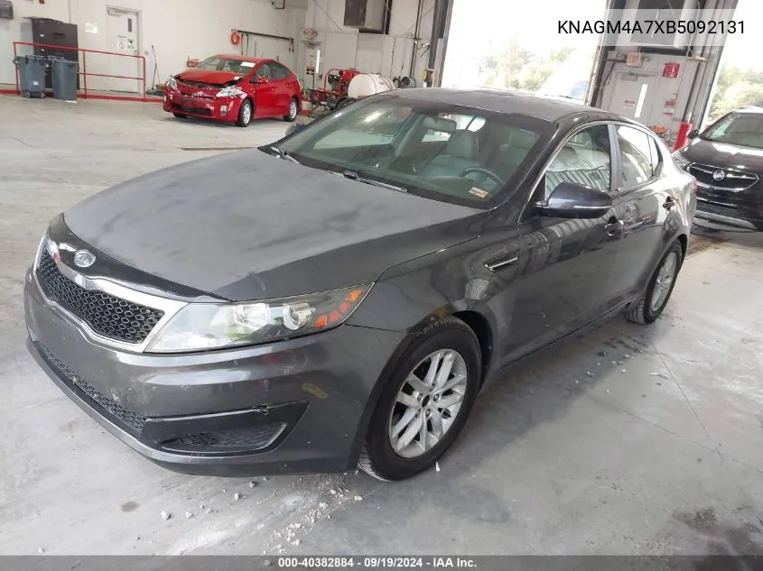 2011 Kia Optima Lx VIN: KNAGM4A7XB5092131 Lot: 40382884