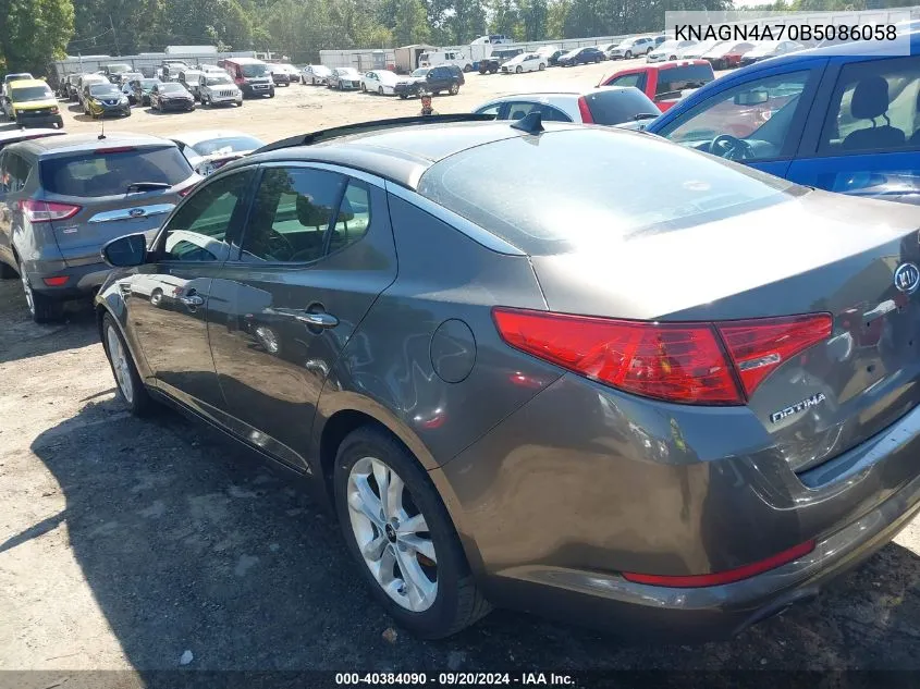 KNAGN4A70B5086058 2011 Kia Optima Ex