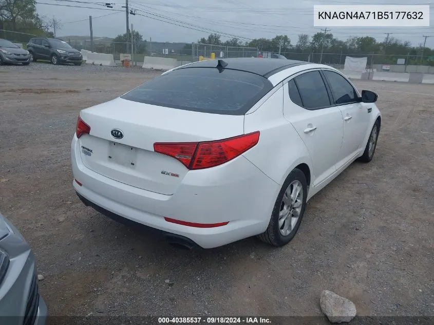 KNAGN4A71B5177632 2011 Kia Optima Ex