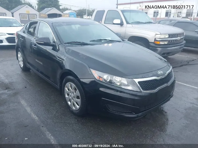 2011 Kia Optima Lx VIN: KNAGM4A71B5071717 Lot: 40388732