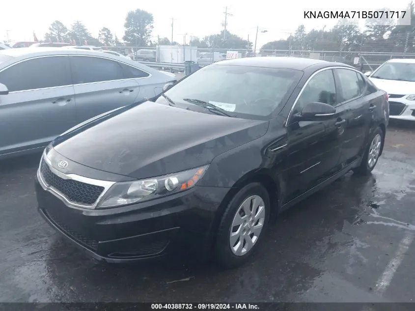 2011 Kia Optima Lx VIN: KNAGM4A71B5071717 Lot: 40388732