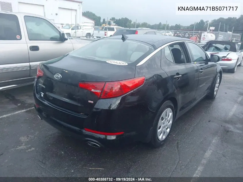 2011 Kia Optima Lx VIN: KNAGM4A71B5071717 Lot: 40388732