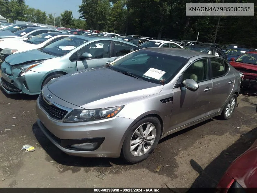 2011 Kia Optima Ex VIN: KNAGN4A79B5080355 Lot: 40393918