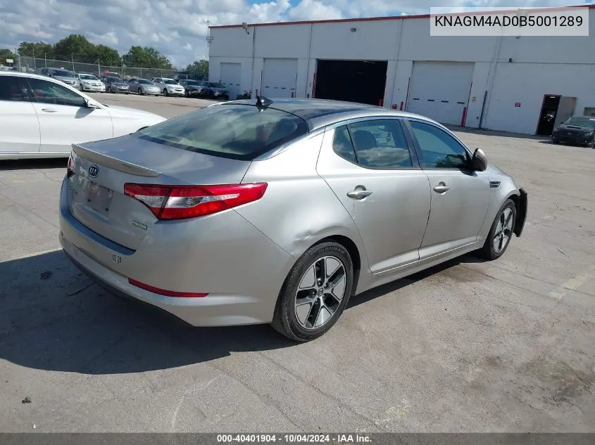 KNAGM4AD0B5001289 2011 Kia Optima Hybrid Ex