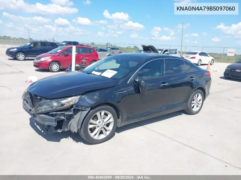 2011 Kia Optima Ex VIN: KNAGN4A79B5097060 Lot: 40402559