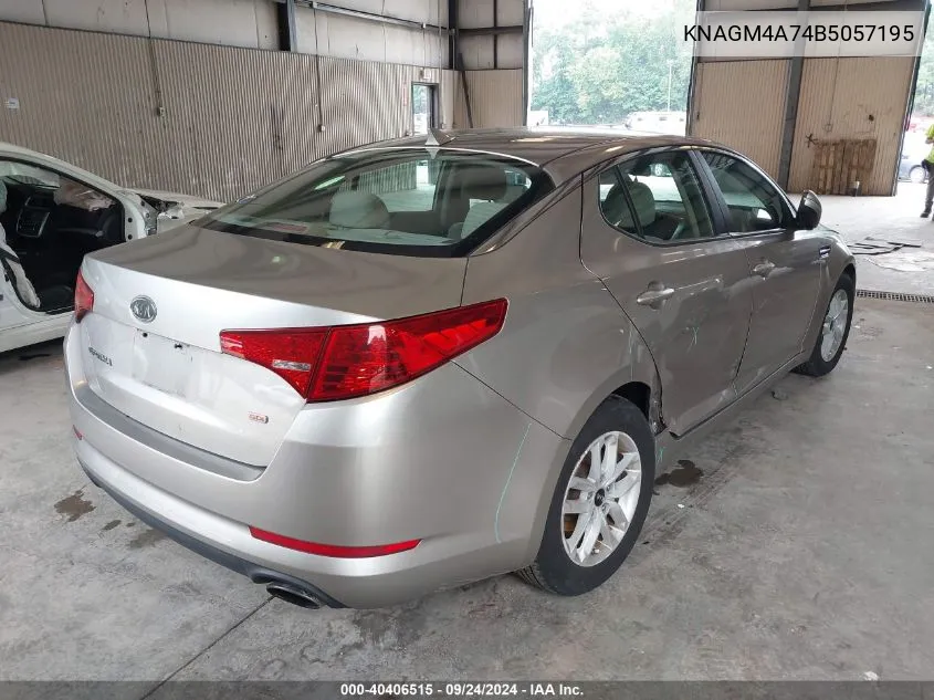 2011 Kia Optima Lx VIN: KNAGM4A74B5057195 Lot: 40406515