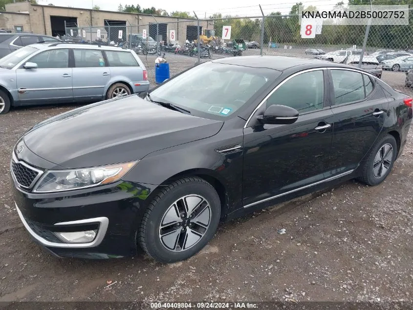 KNAGM4AD2B5002752 2011 Kia Optima Hybrid Ex