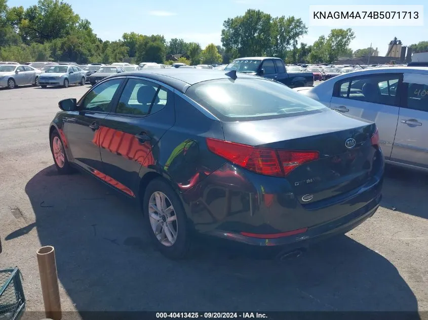 2011 Kia Optima Lx VIN: KNAGM4A74B5071713 Lot: 40413425