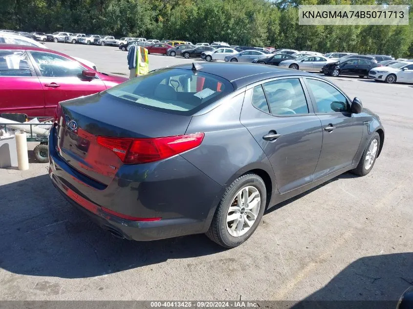 2011 Kia Optima Lx VIN: KNAGM4A74B5071713 Lot: 40413425