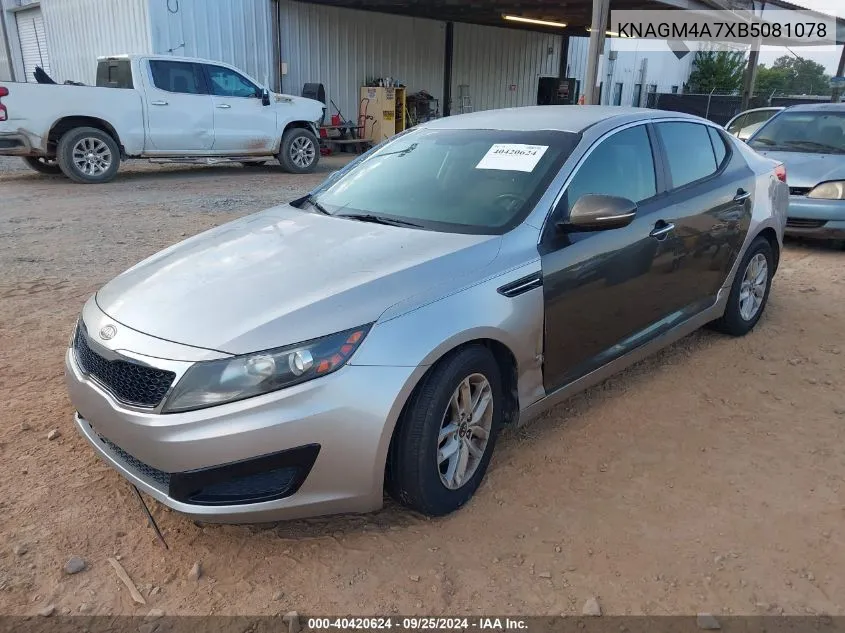 KNAGM4A7XB5081078 2011 Kia Optima Lx