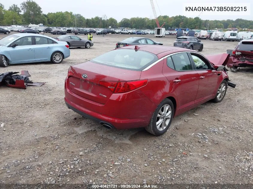 2011 Kia Optima Ex/Sx VIN: KNAGN4A73B5082215 Lot: 40421721