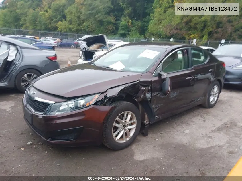 KNAGM4A71B5123492 2011 Kia Optima Lx