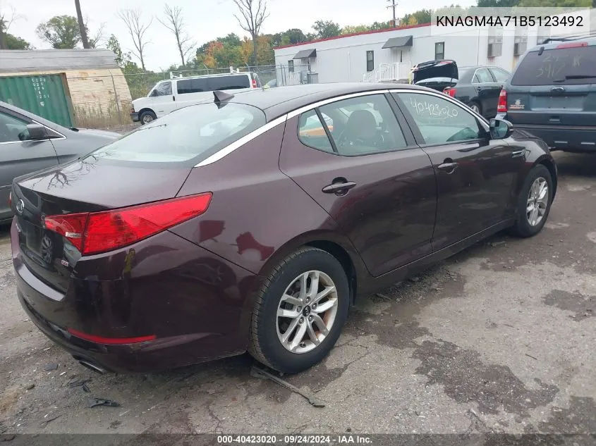 KNAGM4A71B5123492 2011 Kia Optima Lx