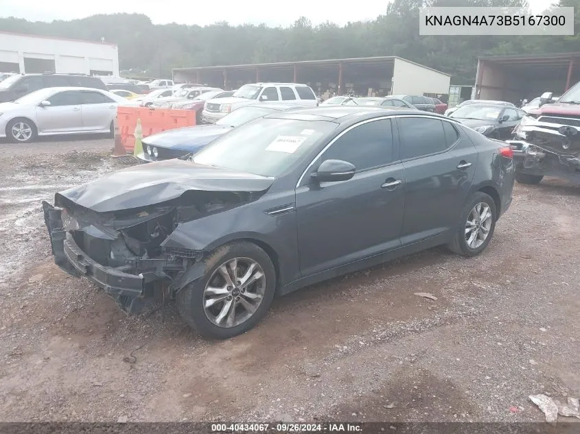 2011 Kia Optima Ex/Sx VIN: KNAGN4A73B5167300 Lot: 40434067